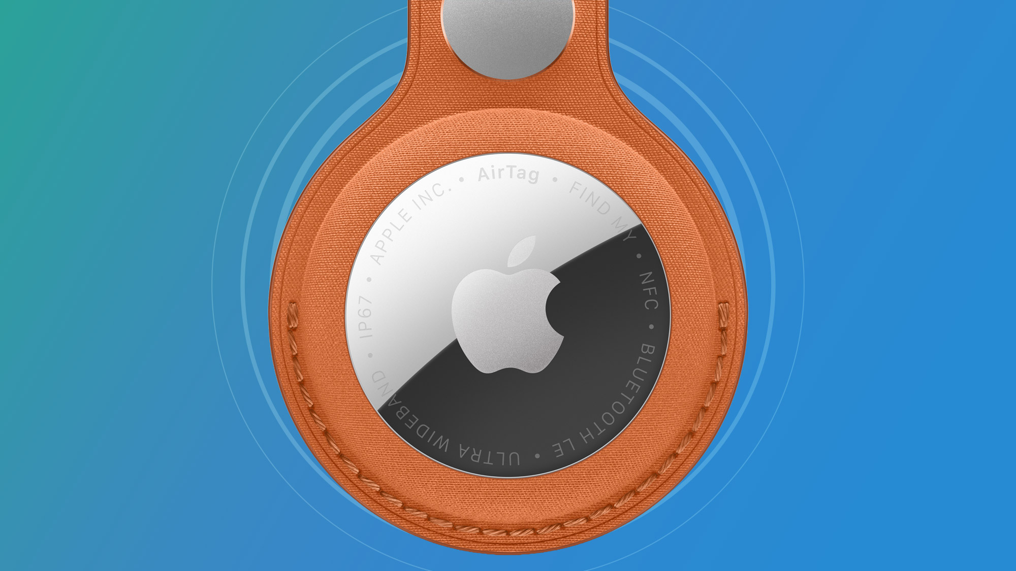 Apple AirTag on TR background